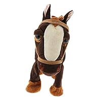 Amazon.co.jp: 馬 電動馬おもちゃ 歌う 歩く 馬ぬいぐるみ 全2カラー